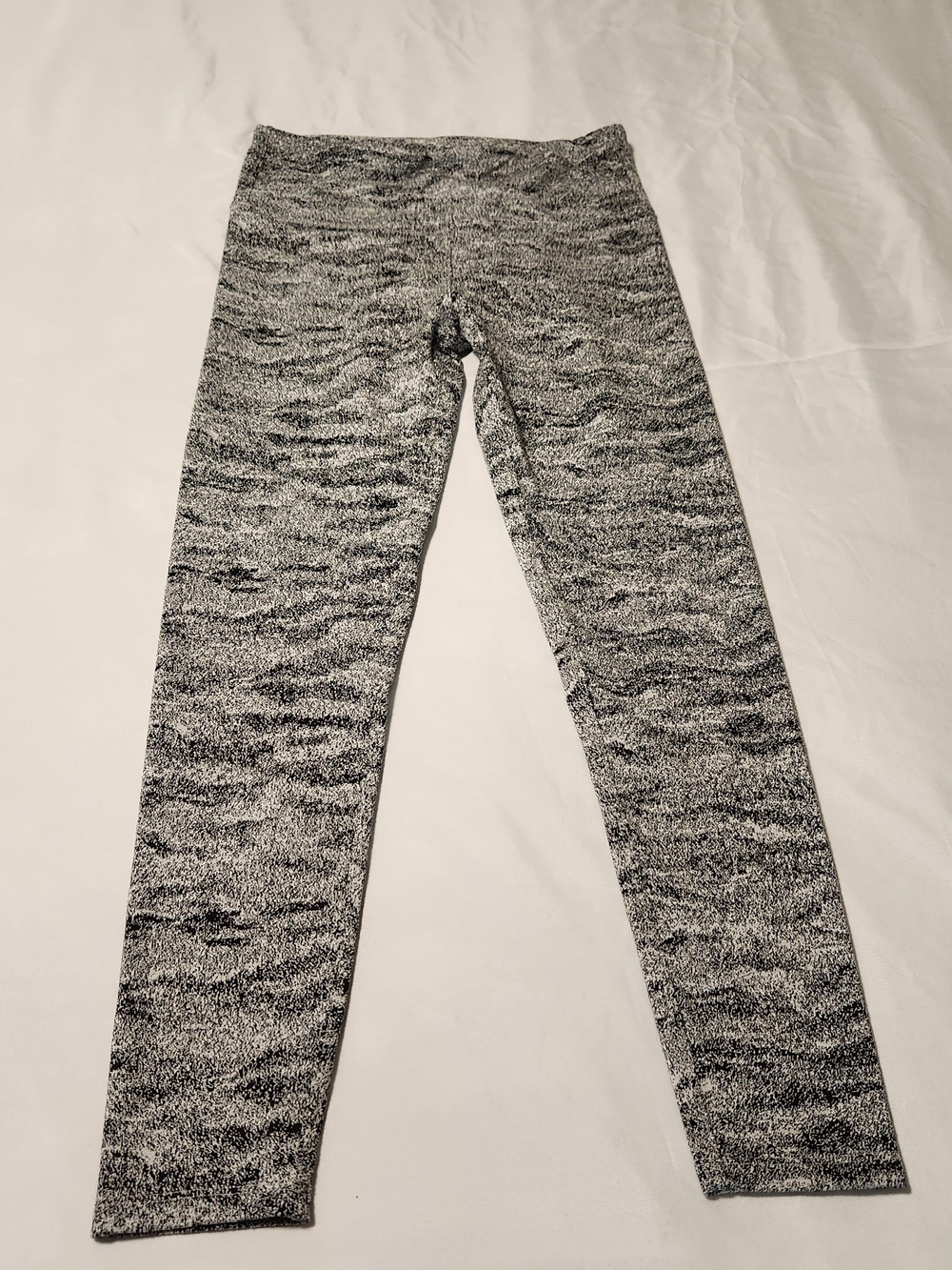 Kyodan Black & White Space-Dye Kids Leggings